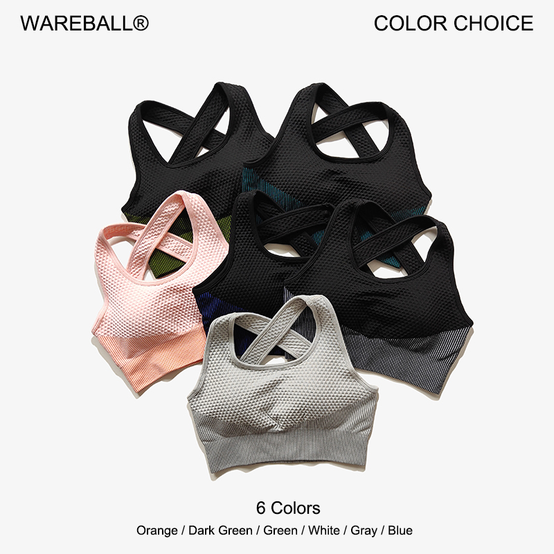 Sports Bra Racerback - WAREBALL 6 Colors Yoga Sport Bra