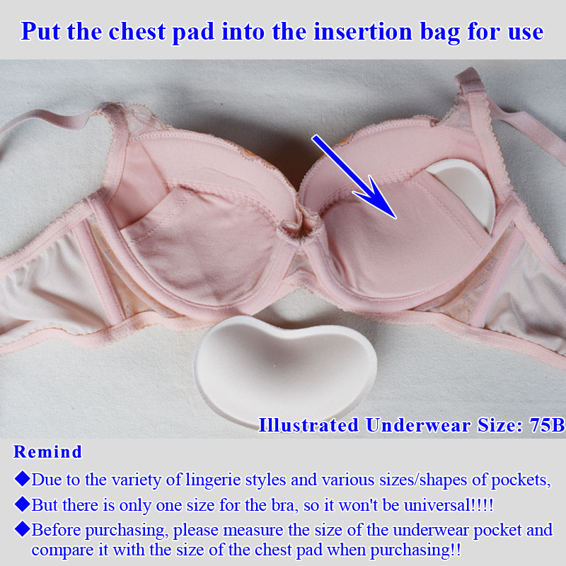 Pad Bra Inner Pad Insert Piece - Push Up Bra Silicone ulasan dan harga