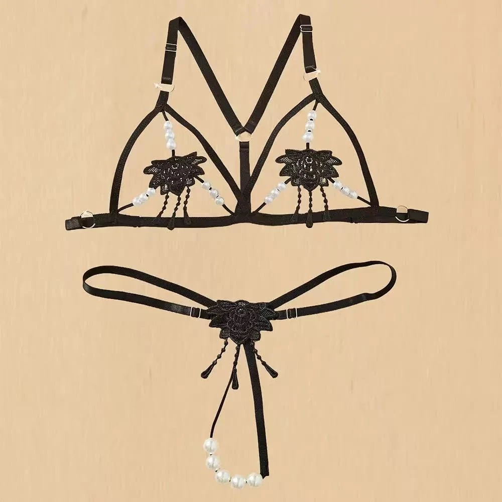 Women Lolita Hot Lingerie Unde - Lace Bralette Set ulasan dan harga