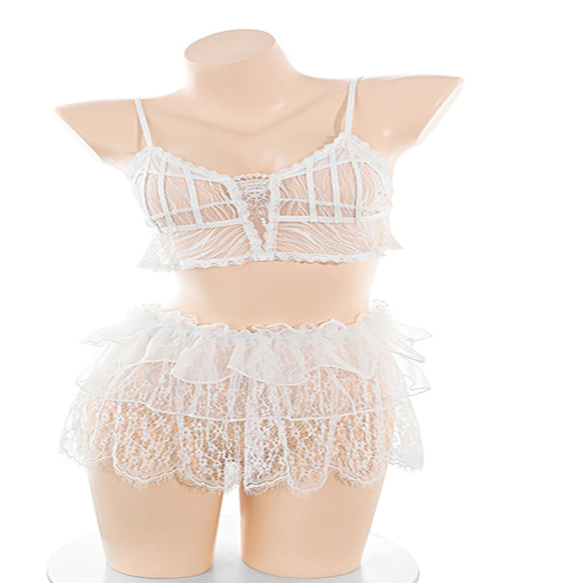 LISM Sweet Sheer Lace Lingerie - Lace Bralette Set ulasan dan harga