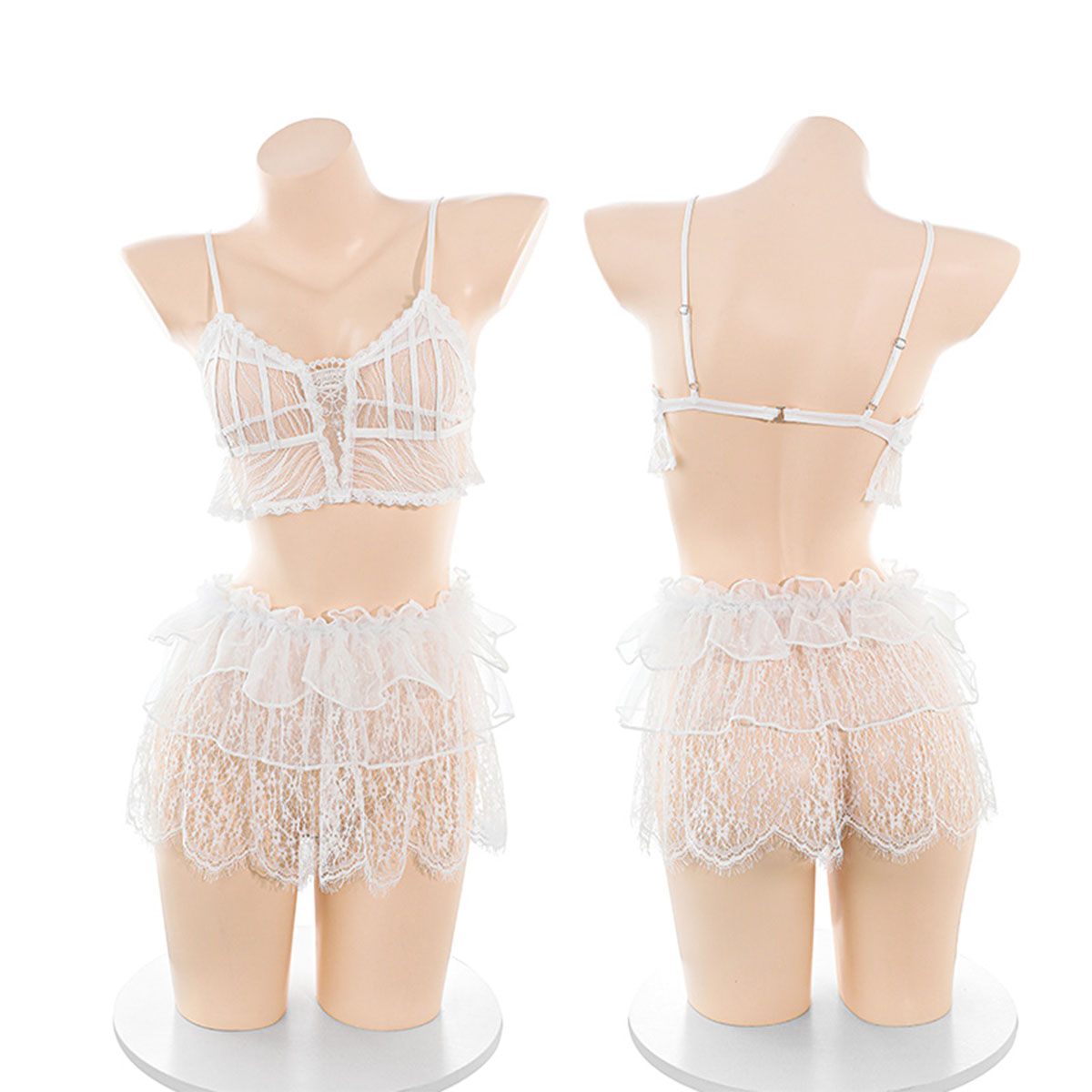 LISM Sweet Sheer Lace Lingerie - Lace Bralette Set ulasan dan harga