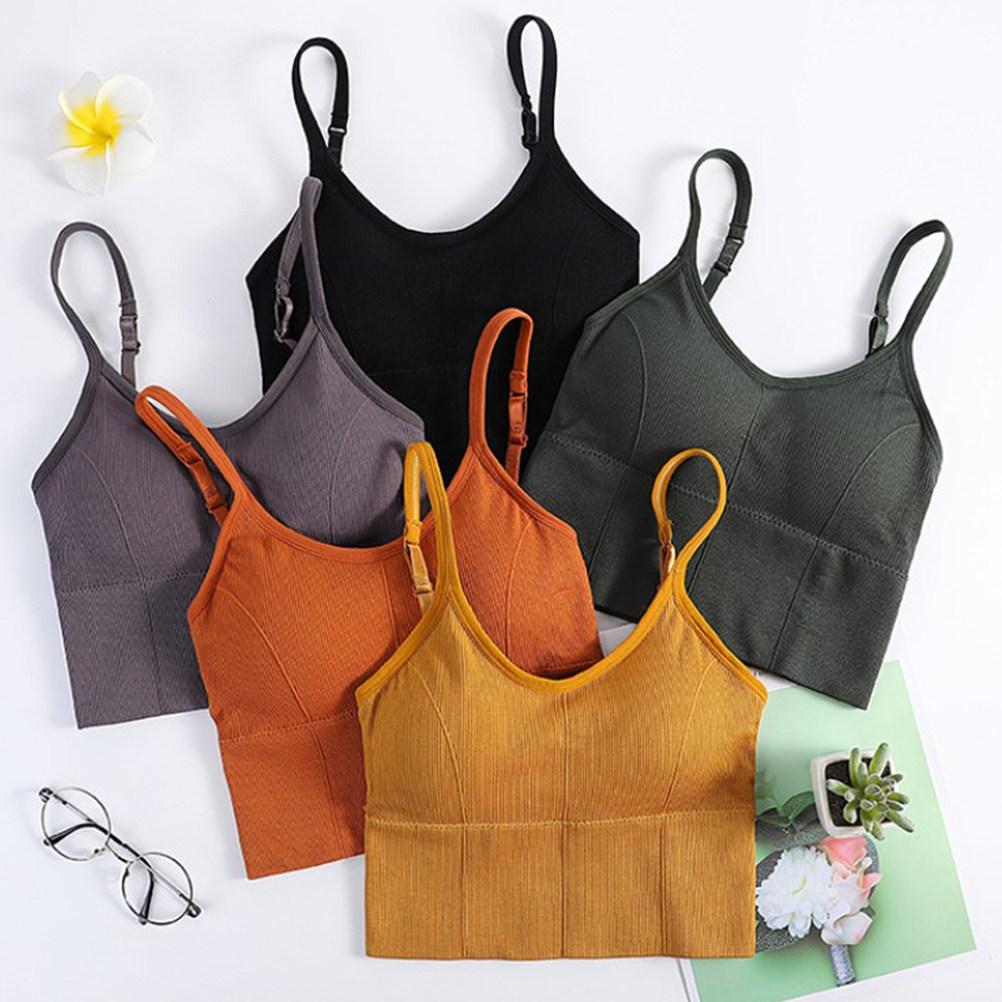 1Pcs Wireless No Wire Seamless - Sports Bra Racerback ulasan dan harga