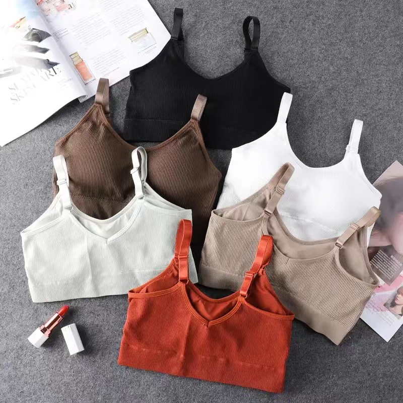 Women Seamless Brassiere Bra F - Sleep Bra Bralette ulasan dan harga