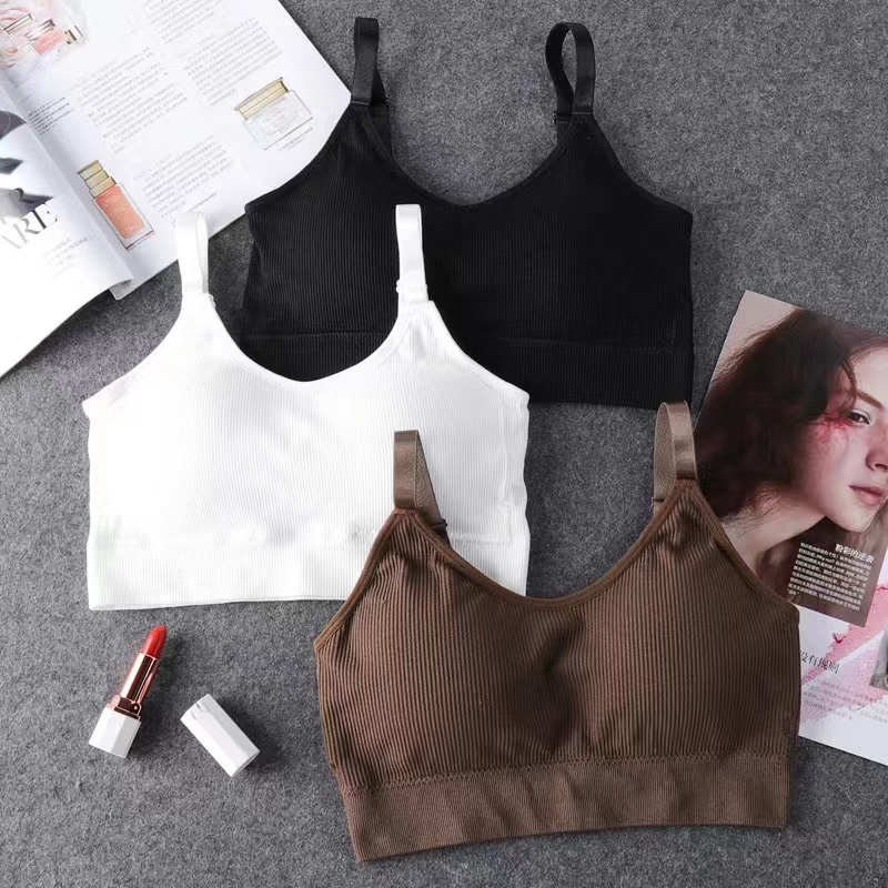 Women Seamless Brassiere Bra F - Sleep Bra Bralette ulasan dan harga