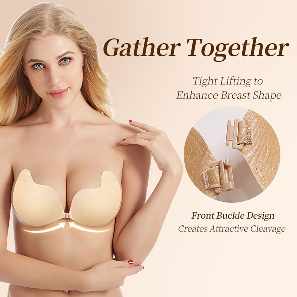 Women's Bras Invisible Push Up - Backless Bra Sticky ulasan dan harga