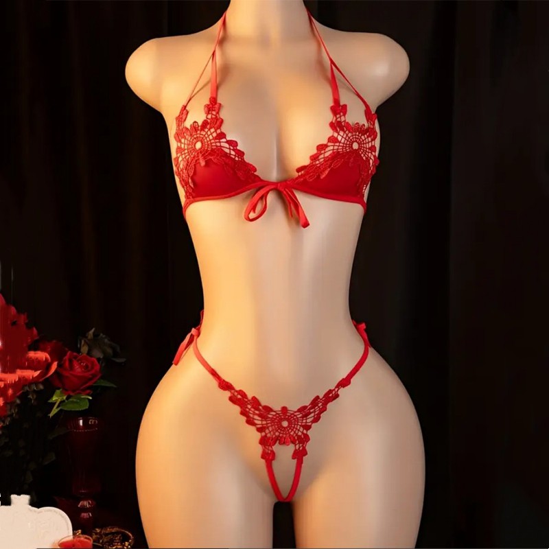 Hot Sexy Underwear Women Bodys - Lace Bralette Set ulasan dan harga